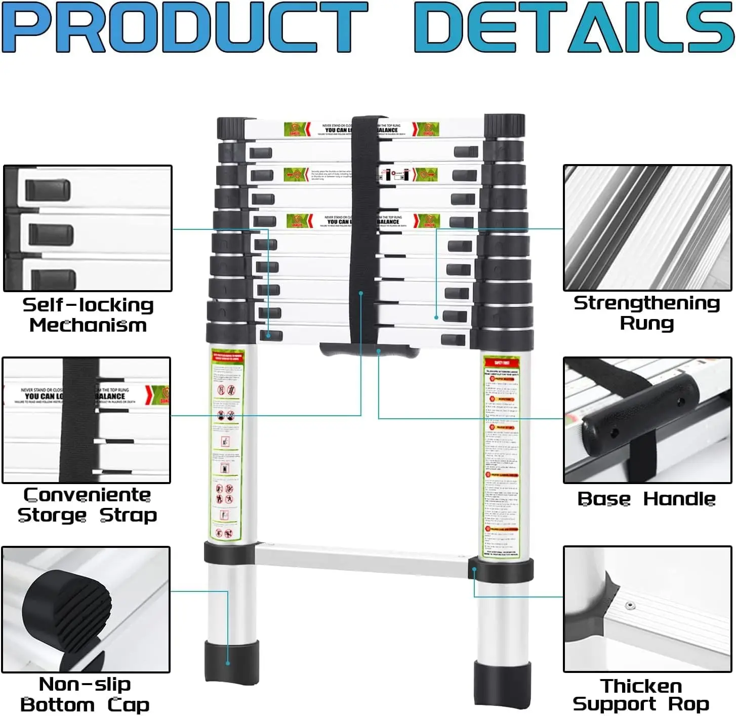 Rikade Telescopic Ladder Details