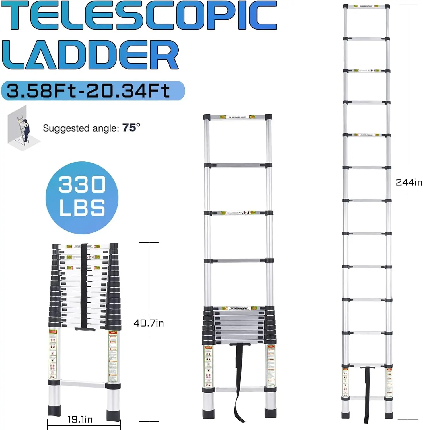 Rikade Telescopic Ladder Sizing